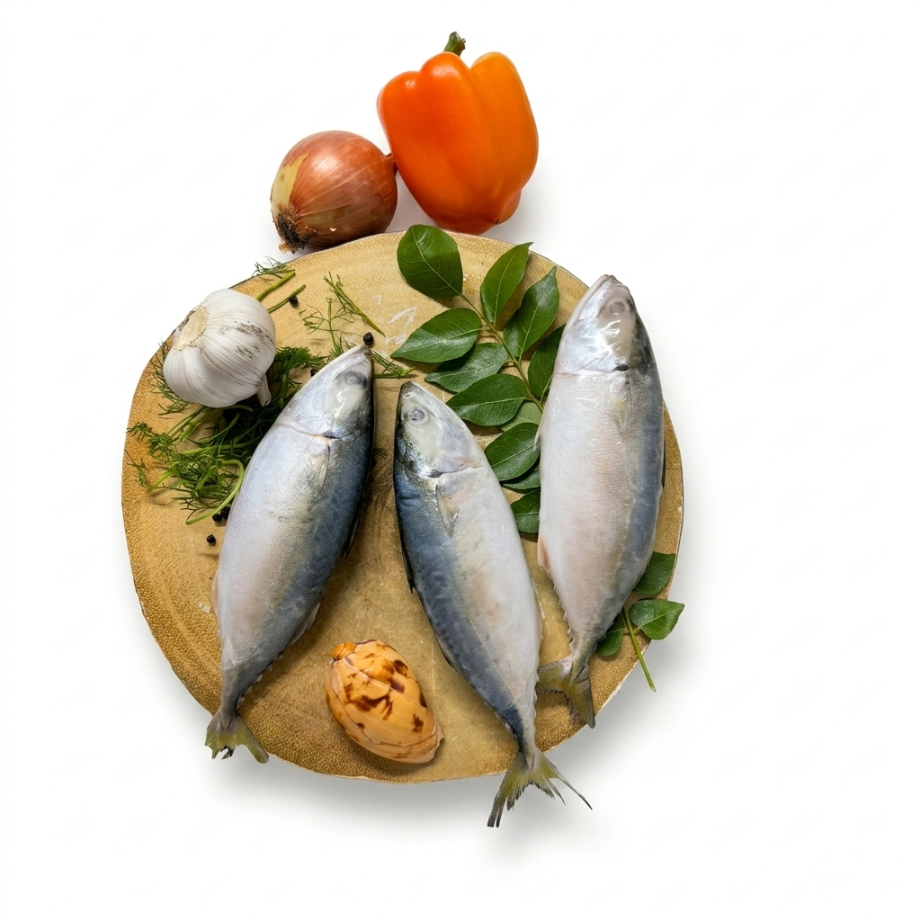 Frozen Indian Mackerel Whole 1KG