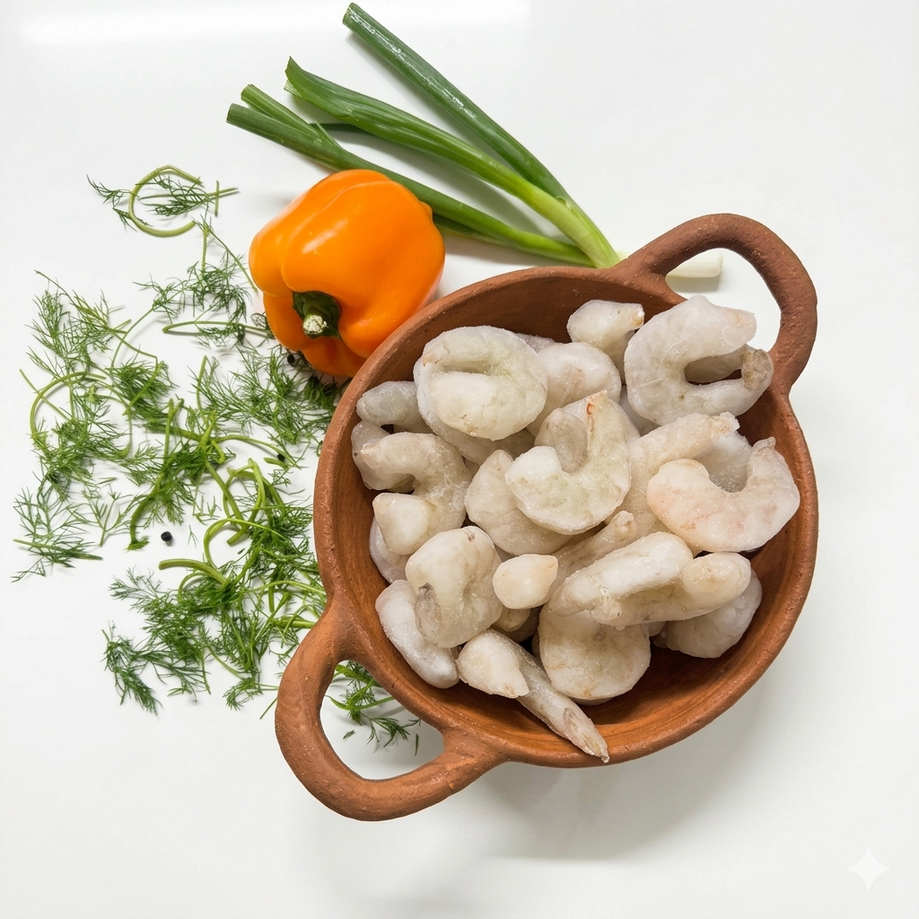 Premium Frozen Peeled & Deveined (PD) Prawns (Size 21/25)