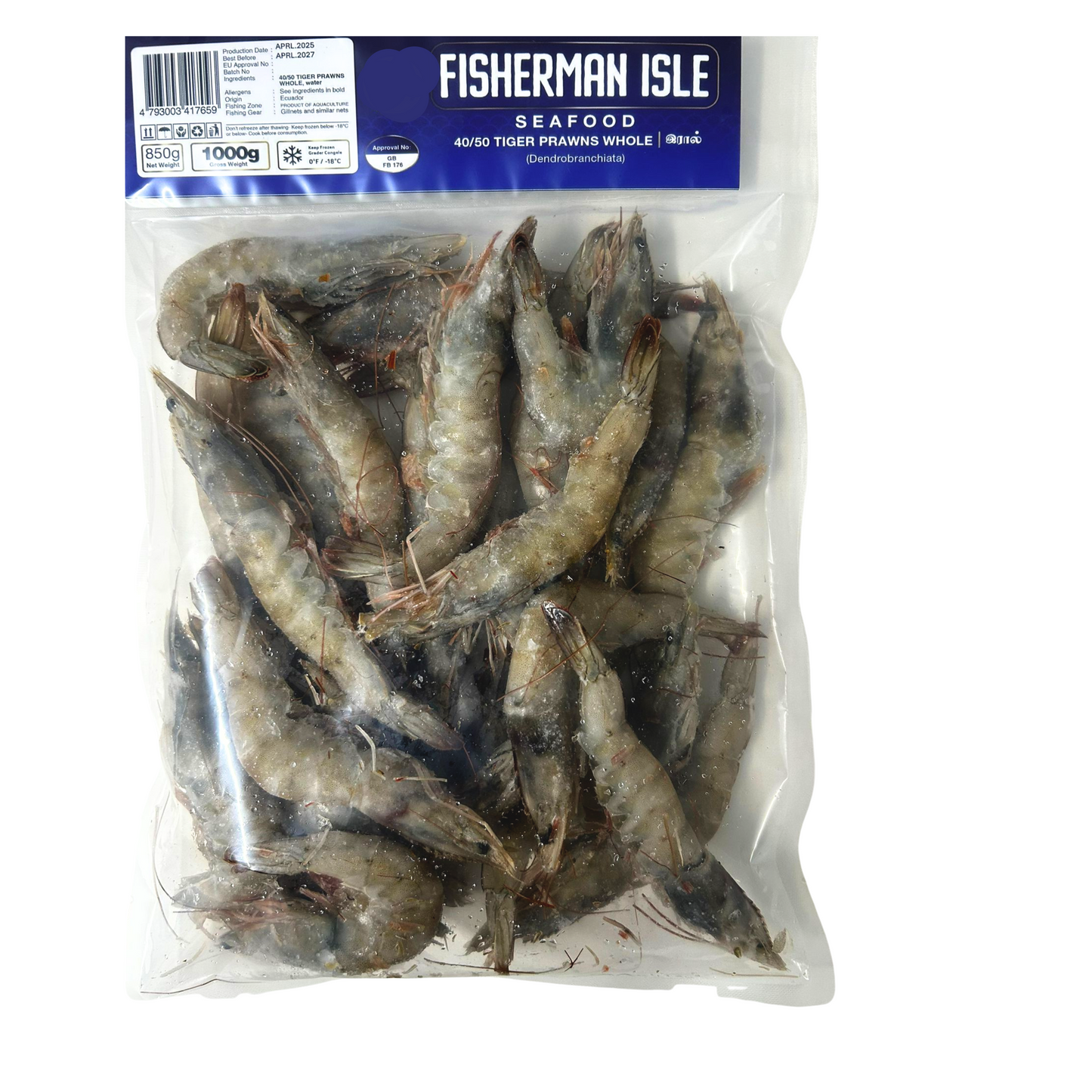Premium Frozen Tiger Prawns